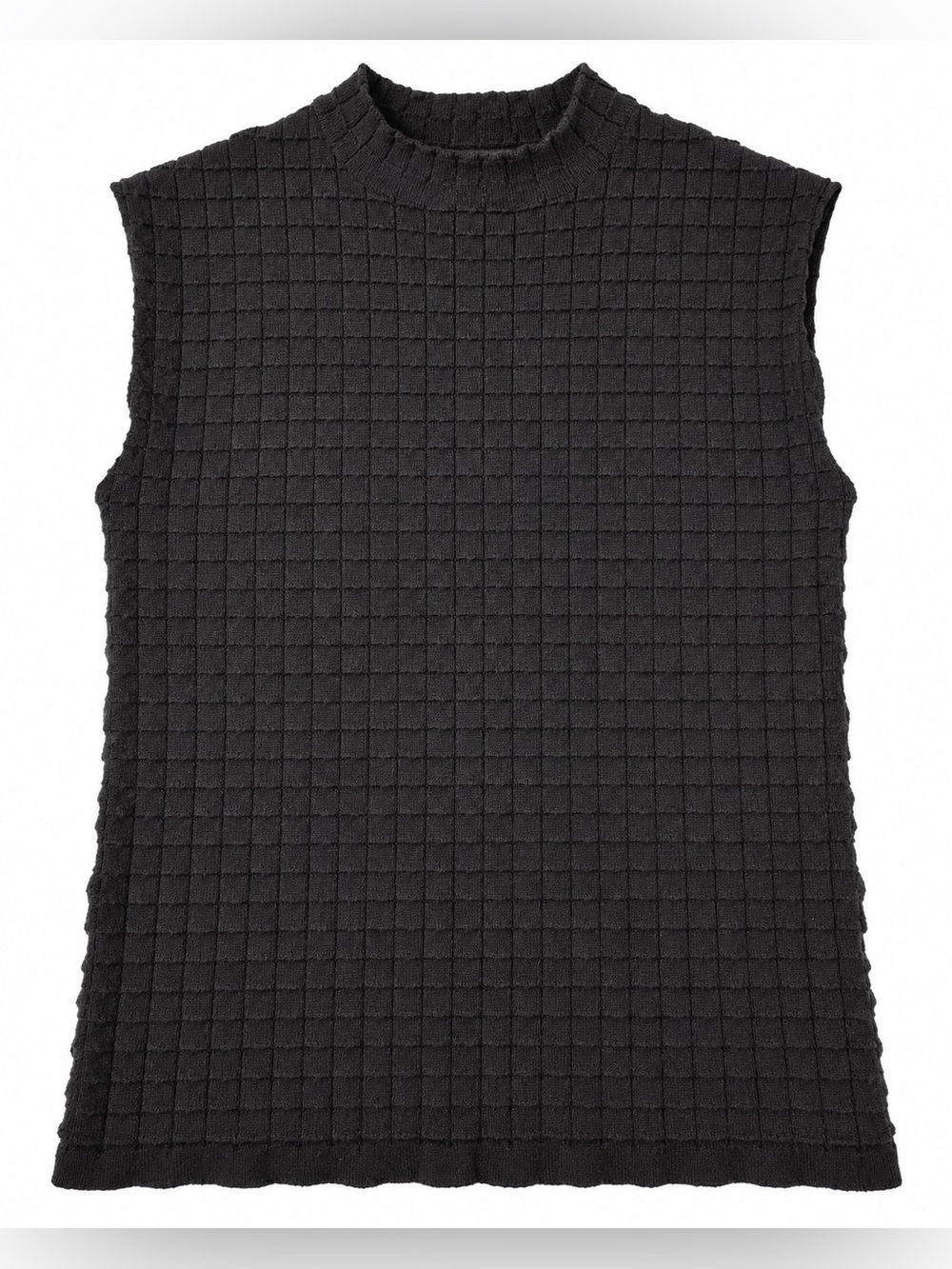 Truth by Republic Black Textured Sleeveless Sweater Top – Size Small